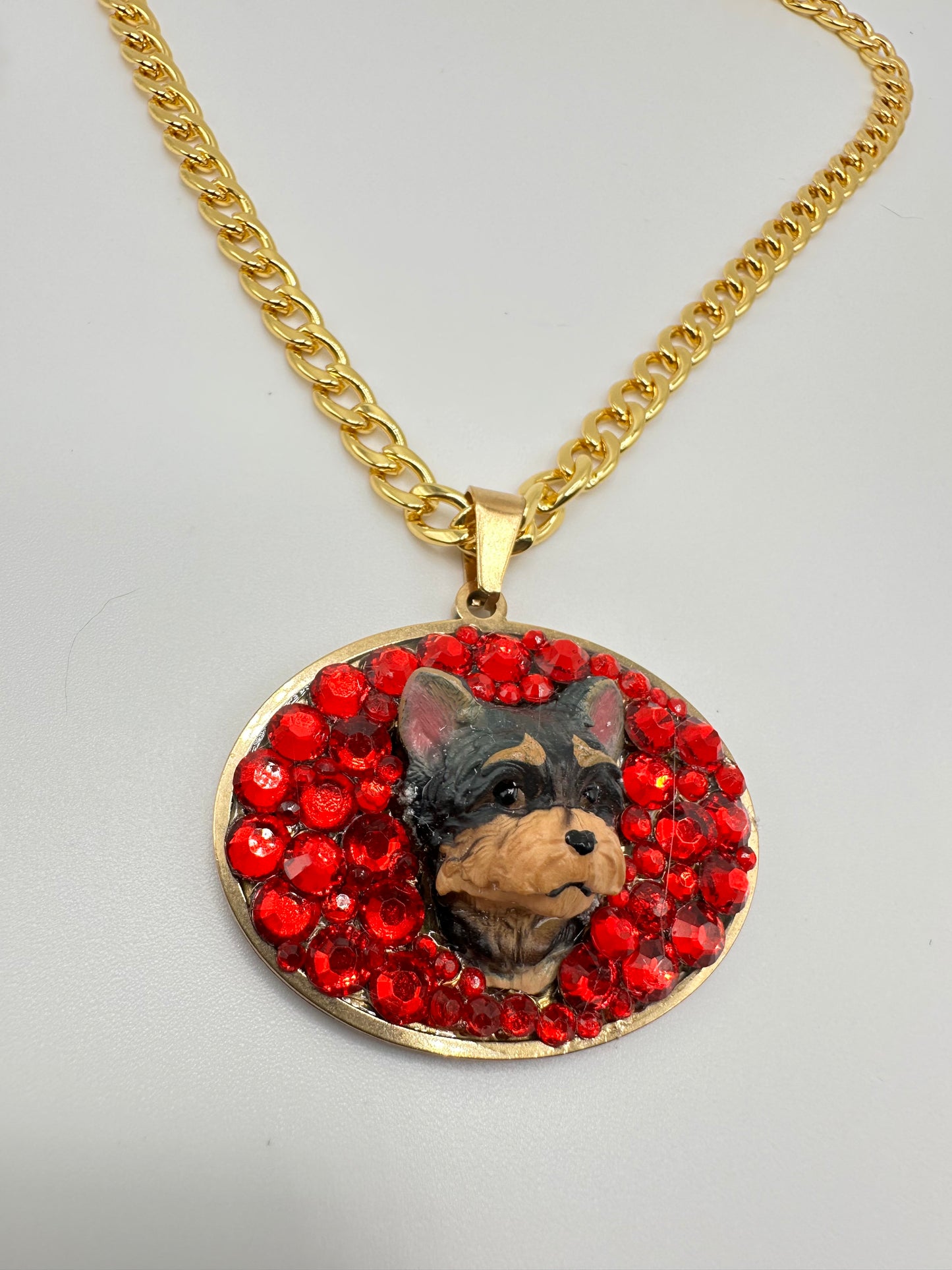 Red Hot Yorkie Necklace