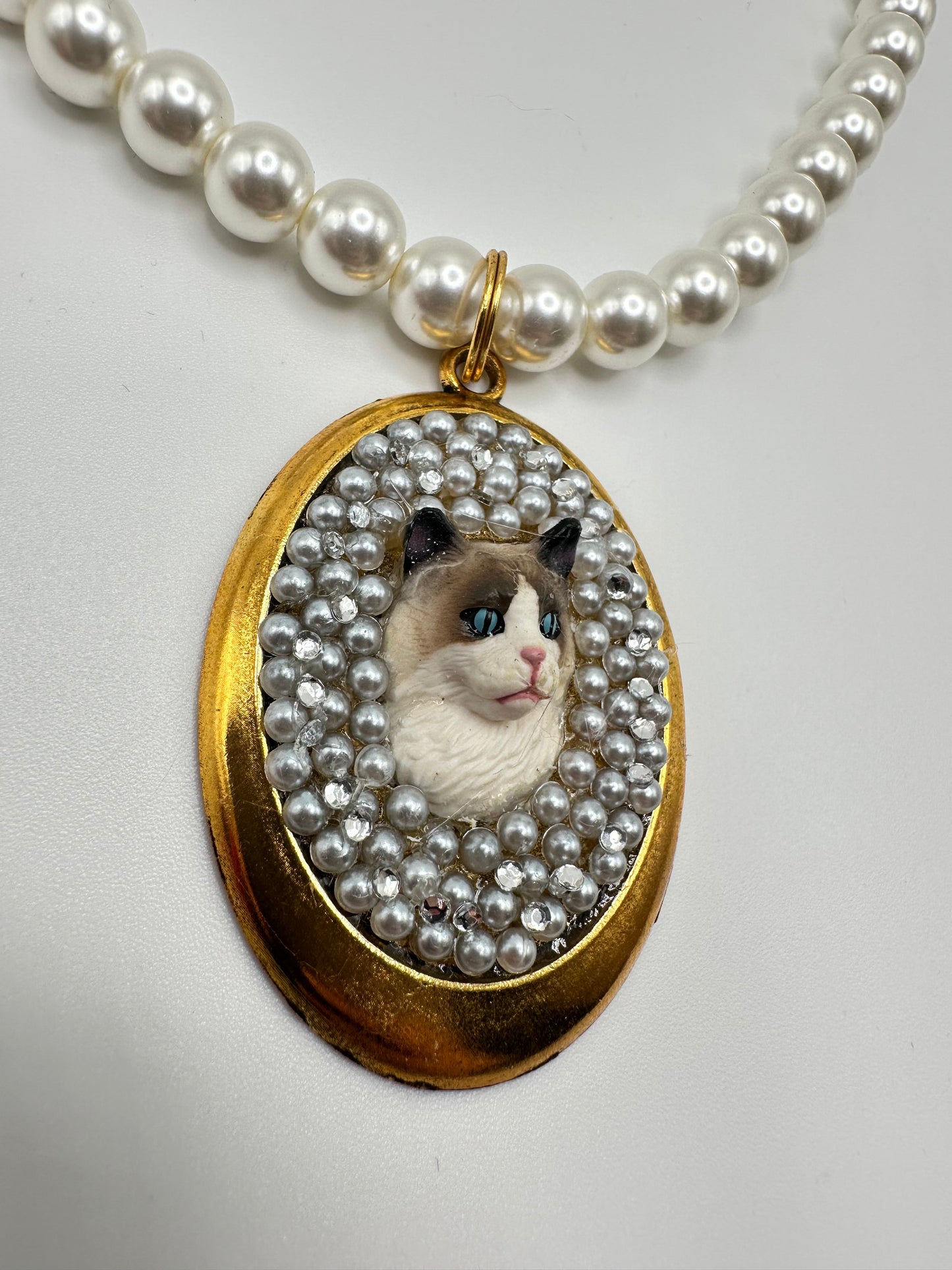 Antique Kitty Pearl Necklace