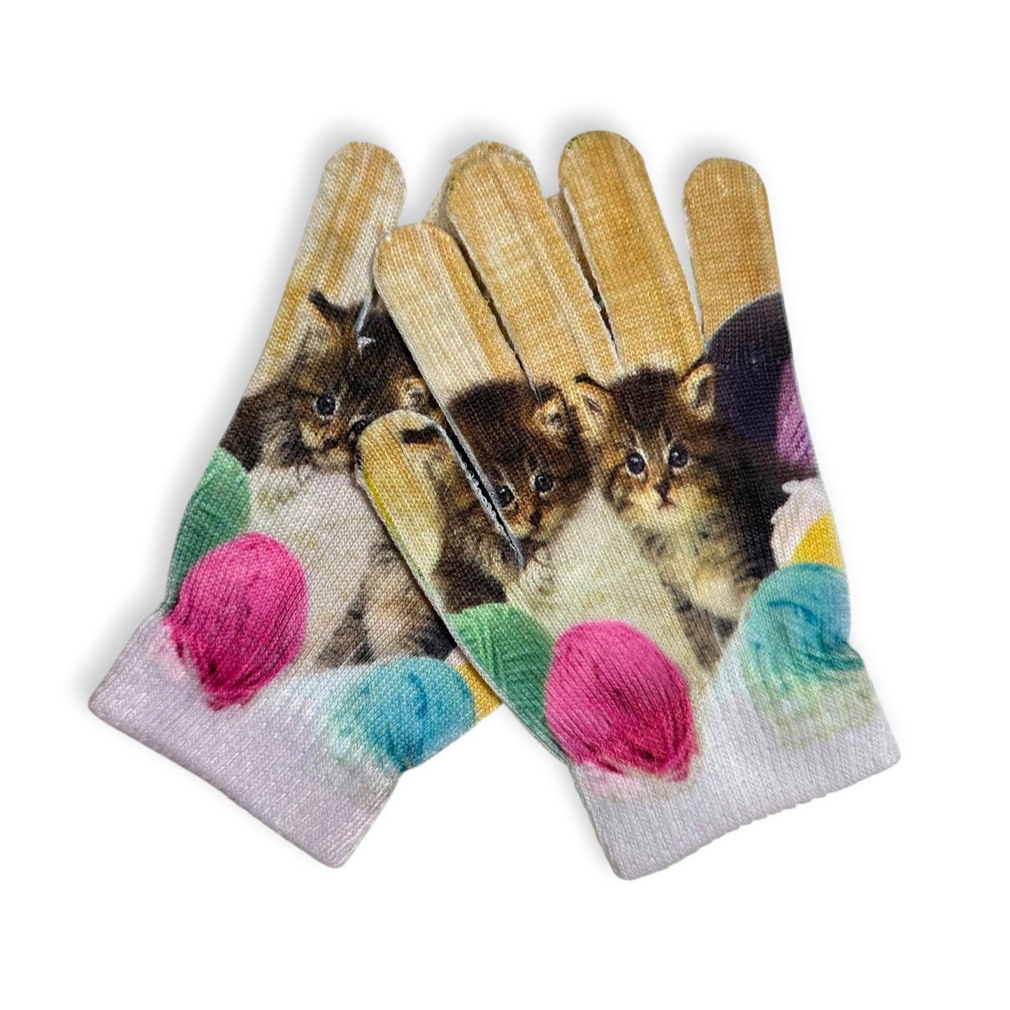 Kittens Printed Mittens! XS Hands