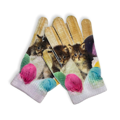 Kittens Printed Mittens! XS Hands