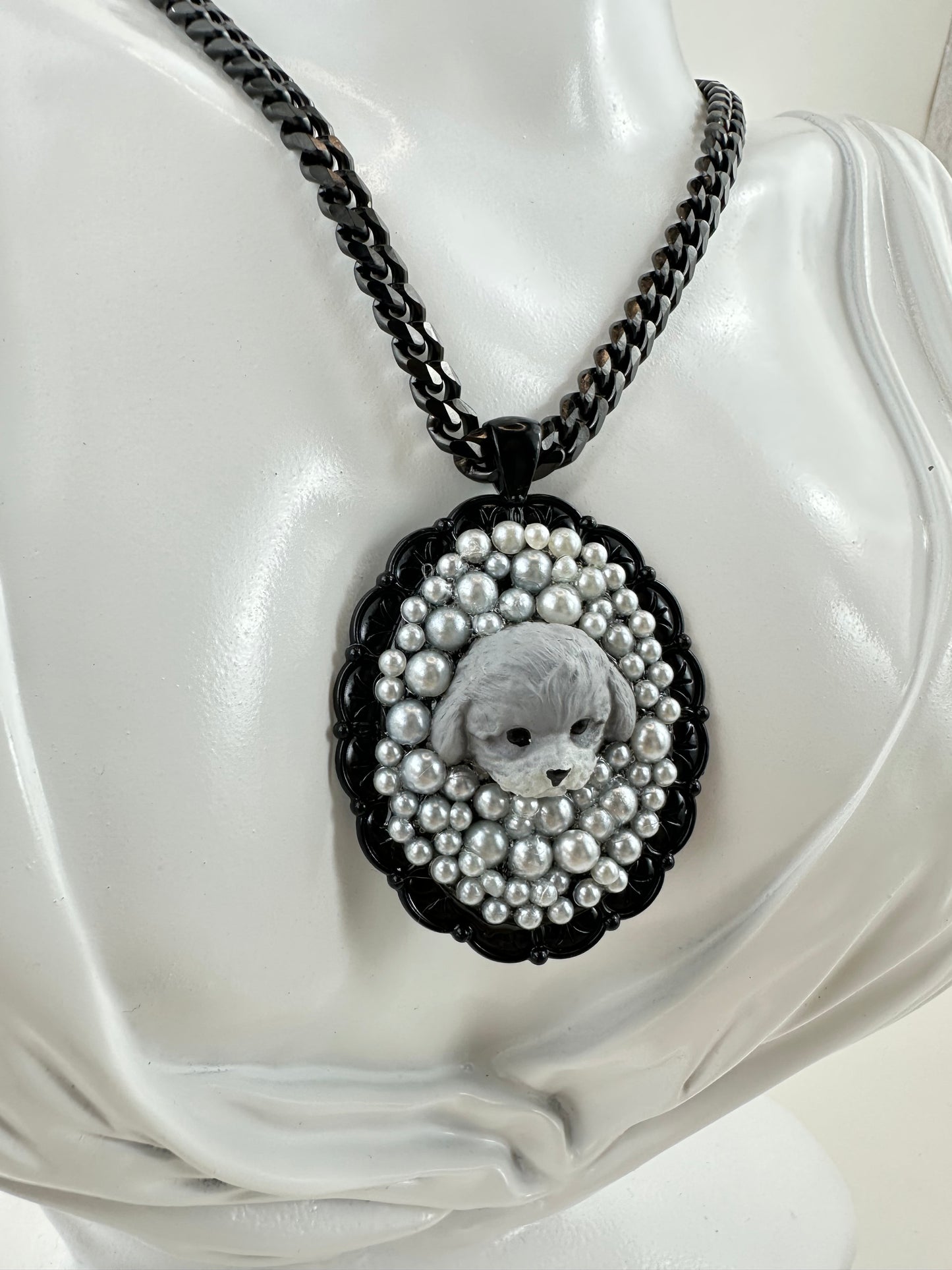 Poodles Love Pearls Necklace