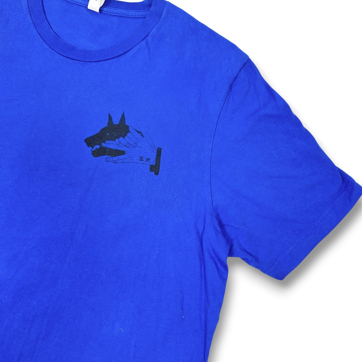 Vintage Japanese Doberman Blue Tee