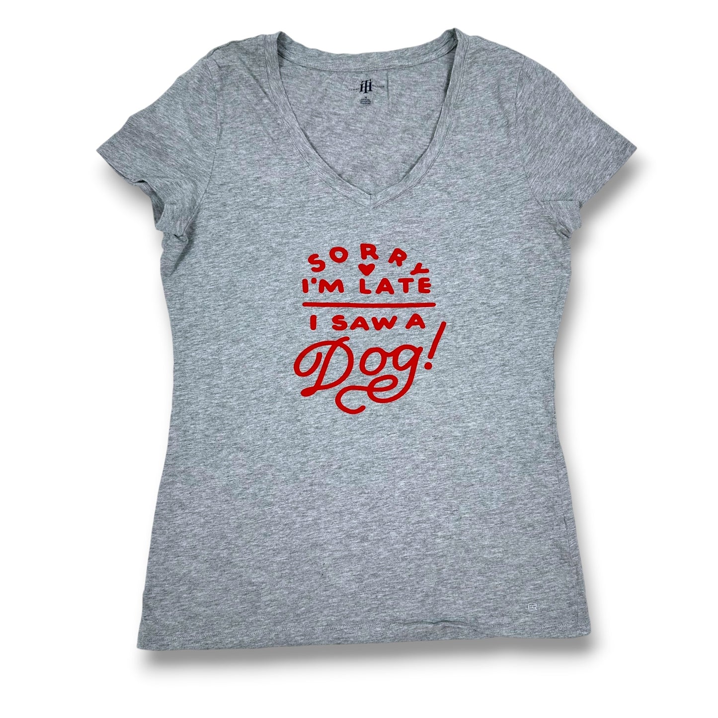 ‘Sorry I’m Late’ Dog Themed Tee