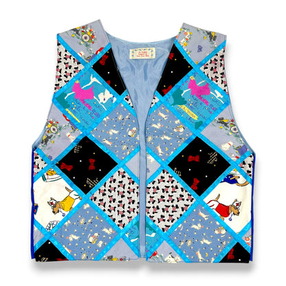 Vintage Handmade Scottish Terrier Themed Open Vest