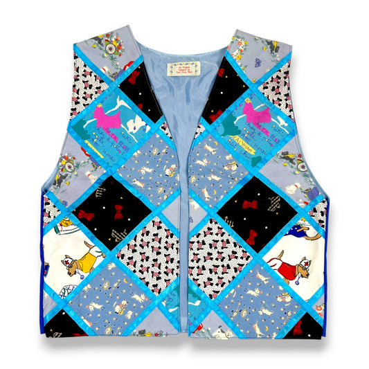 Vintage Handmade Scottish Terrier Themed Open Vest
