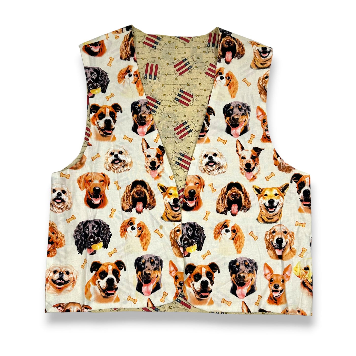 Vintage Handmade Reversible Dog Vest