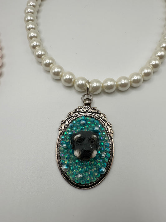 Ruff n Regal Schnauzer Necklace