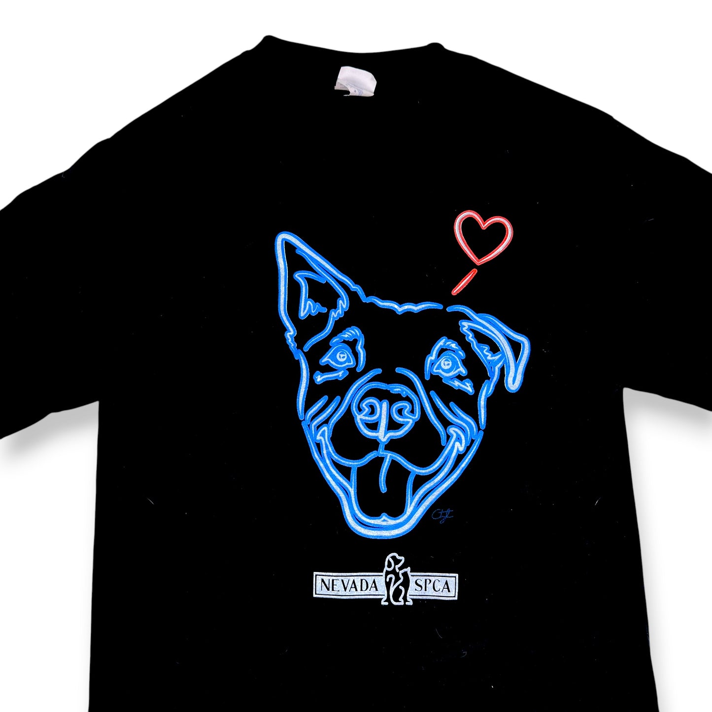 Neon Lights Dog Themed Tee
