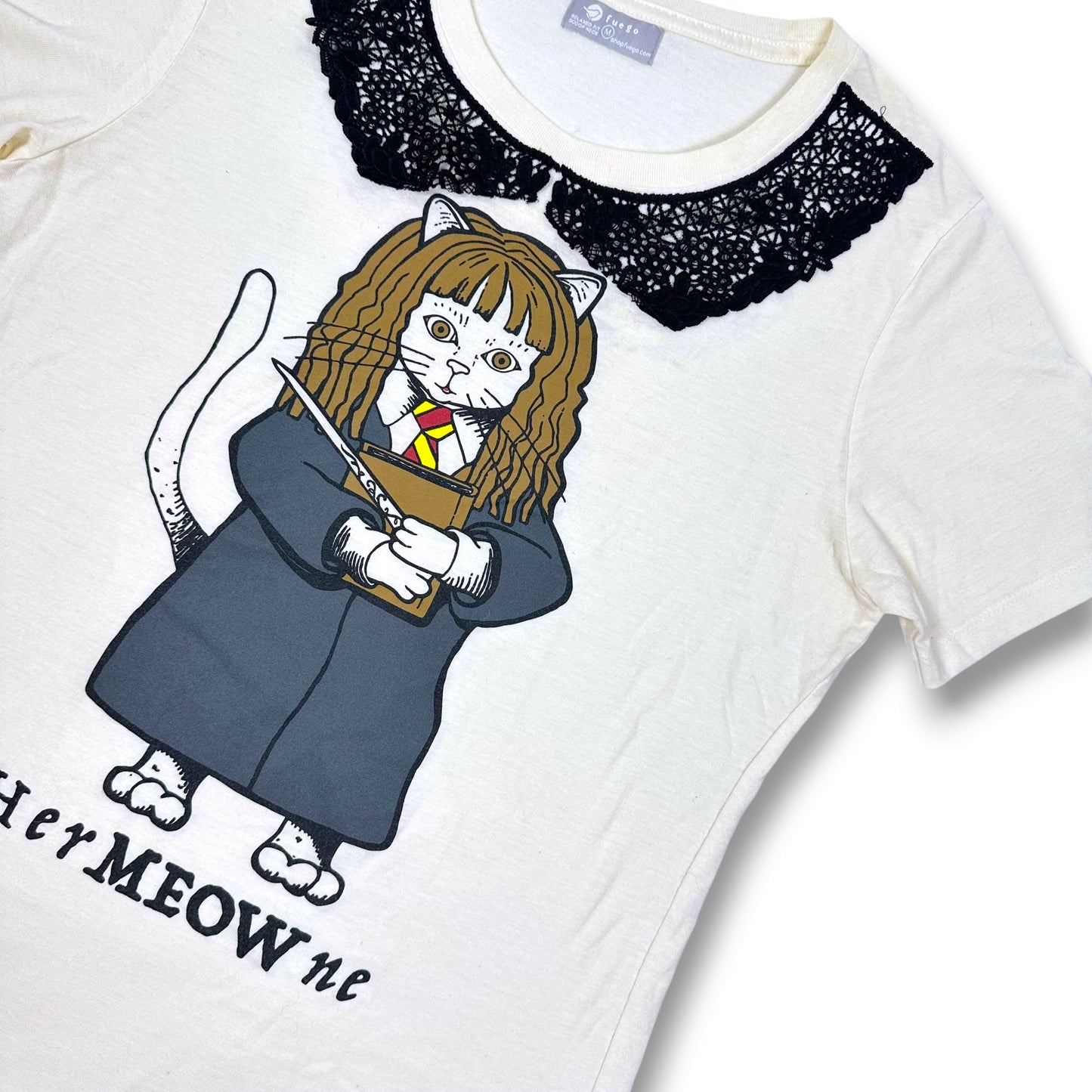 Her’Meow’ne Harry Potter Cat Themed Tee