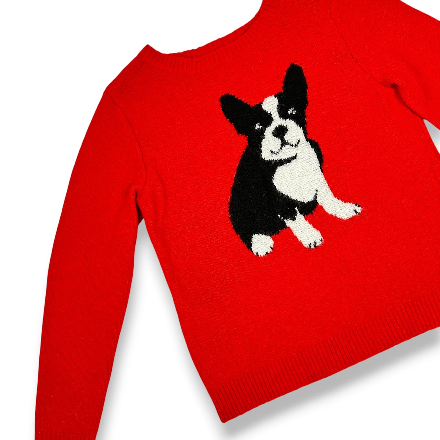 Boston terrier paints the town red sweater