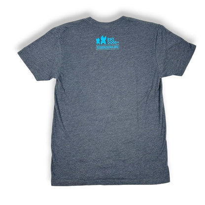 Rainbow Frenchie Silohuettes Grey Tee