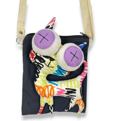 Vintage Kitty Kookiness Crossbody