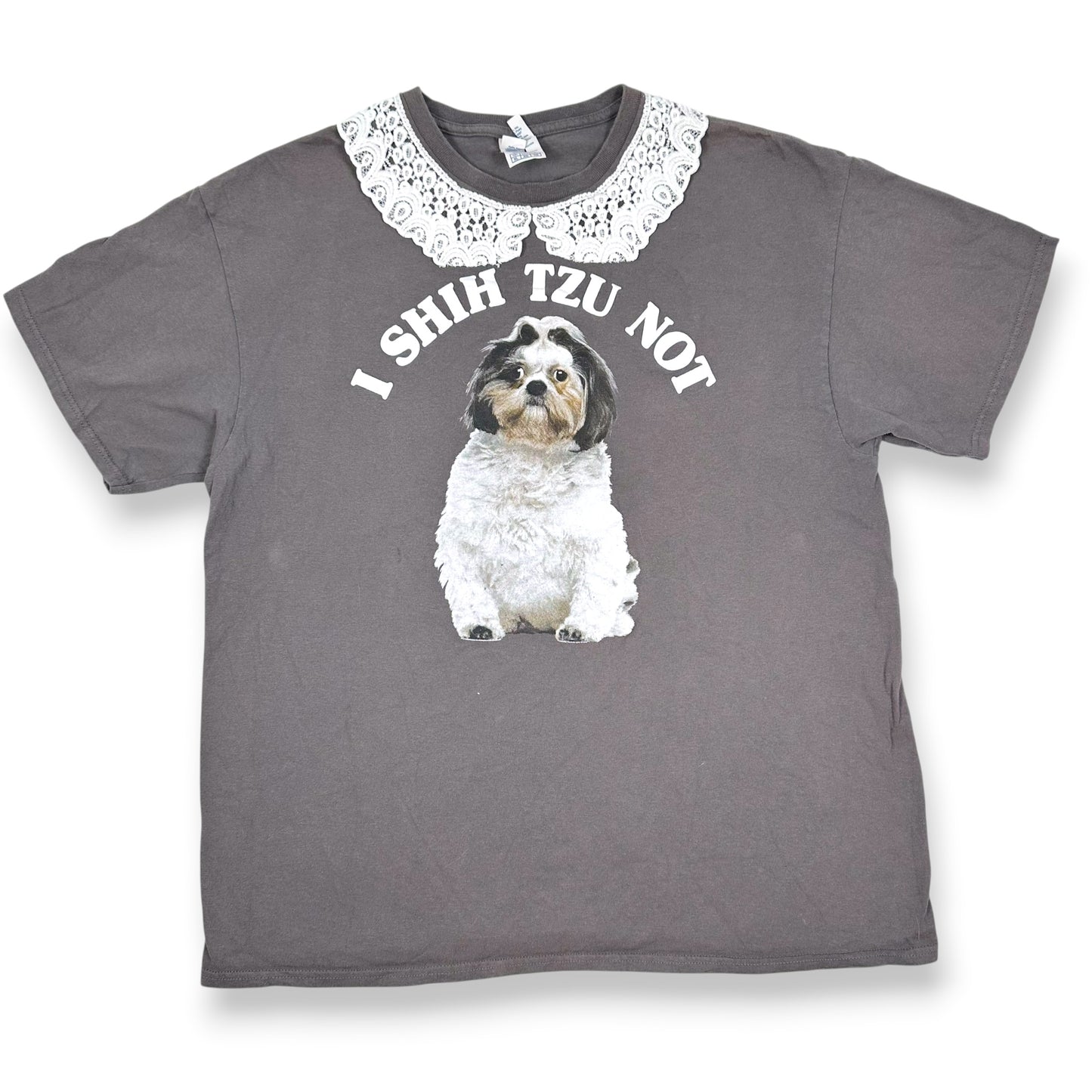 I Shih Tzu Not Tee with Lace Collar