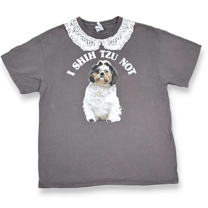 I Shih Tzu Not Tee with Lace Collar