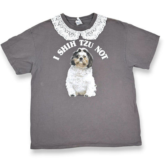 I Shih Tzu Not Tee with Lace Collar