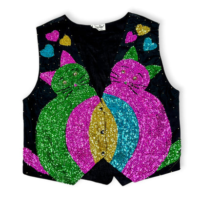 Vintage Sequin 80’s Vest