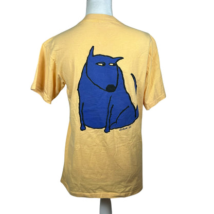 Blue Dog Serves Sass on Yellow Tee