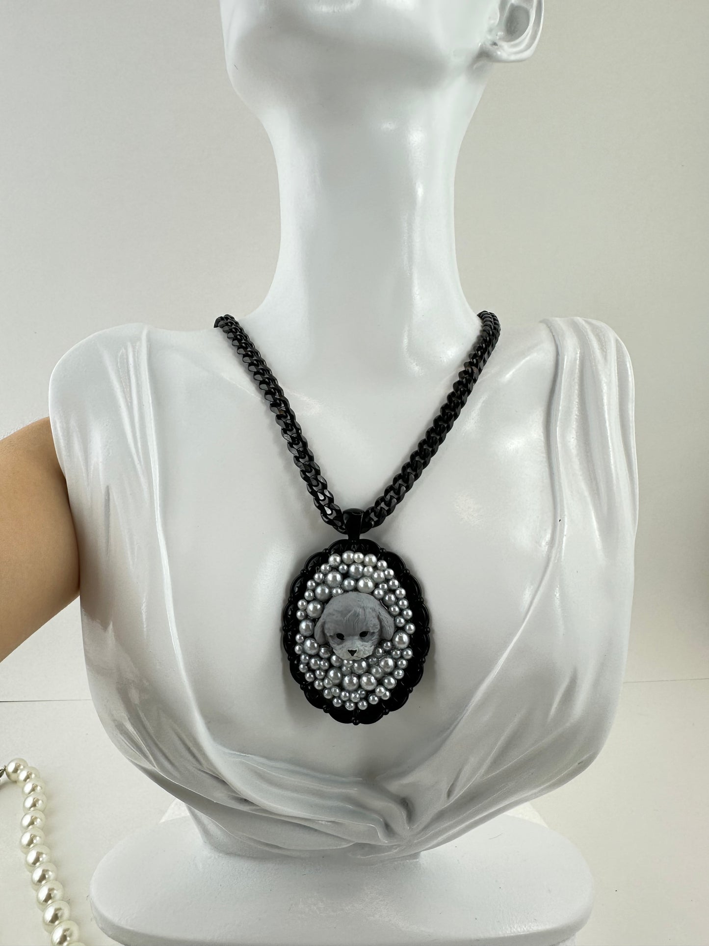 Poodles Love Pearls Necklace