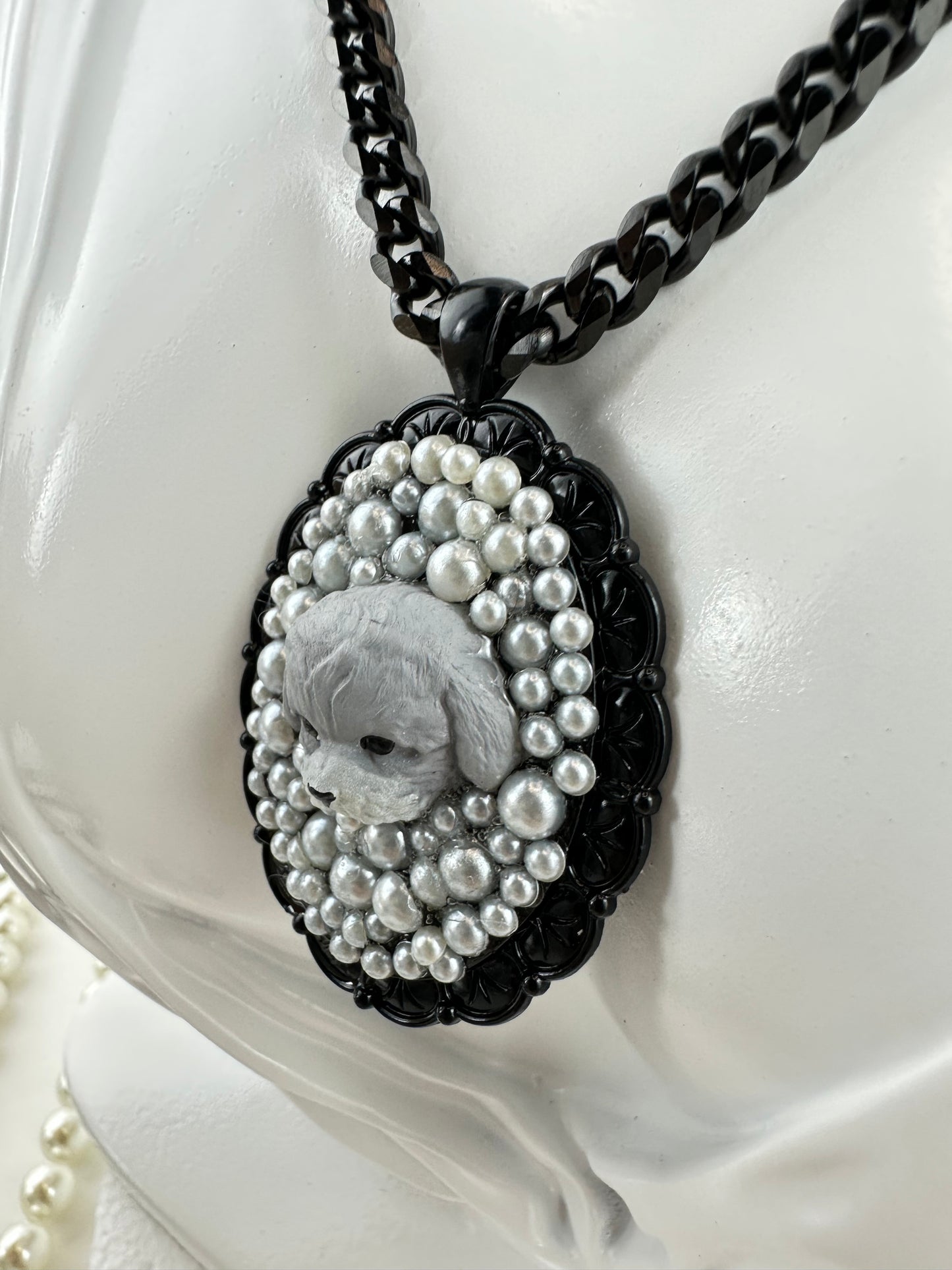 Poodles Love Pearls Necklace