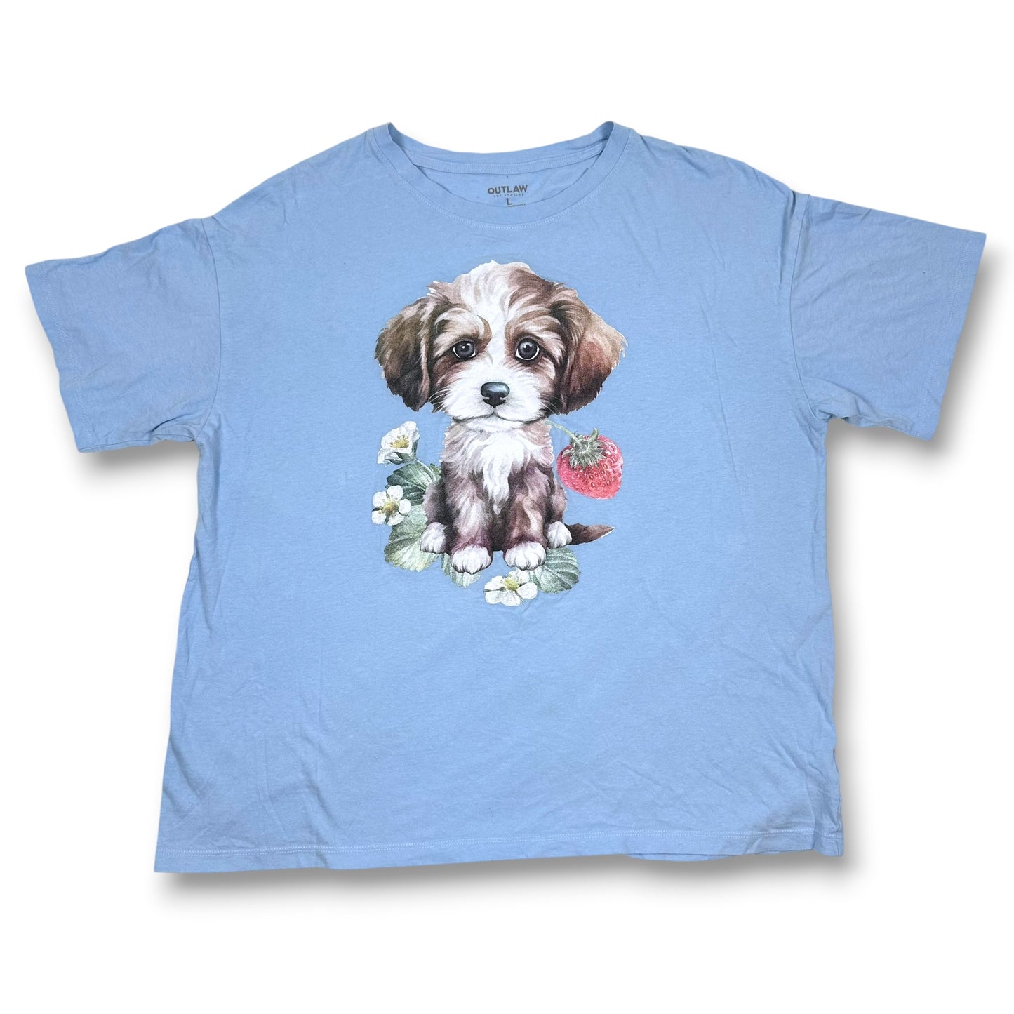 Puppy Eyes Light Blue Tee