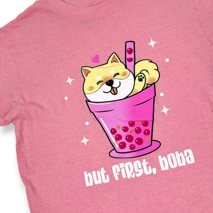 Boba Lovin’ Pomeranian Pink Tee