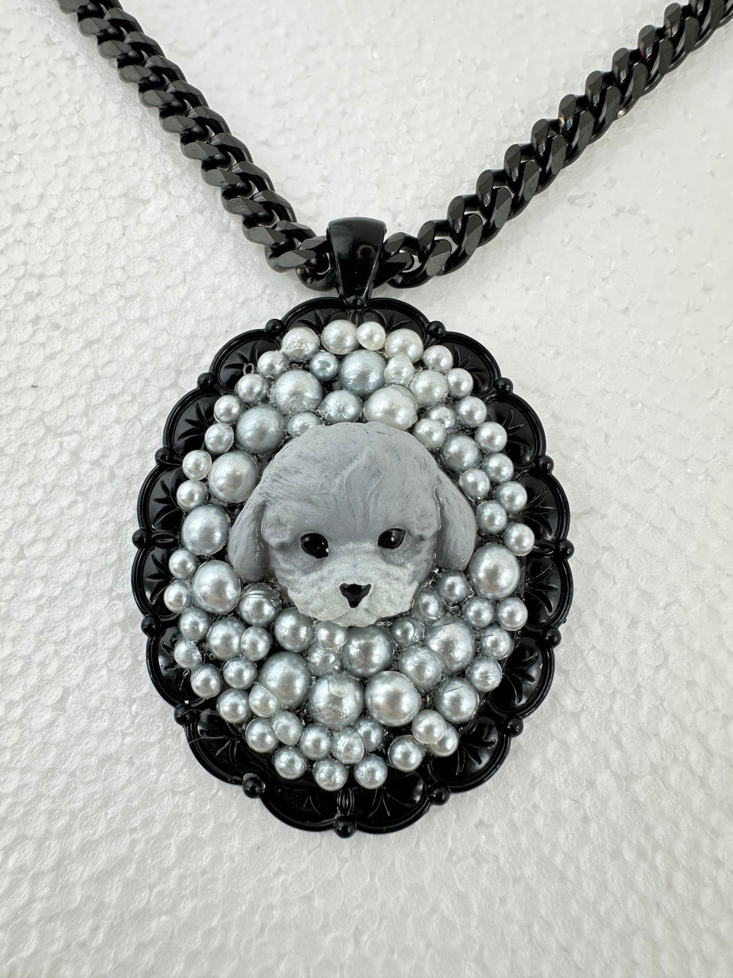 Poodles Love Pearls Necklace