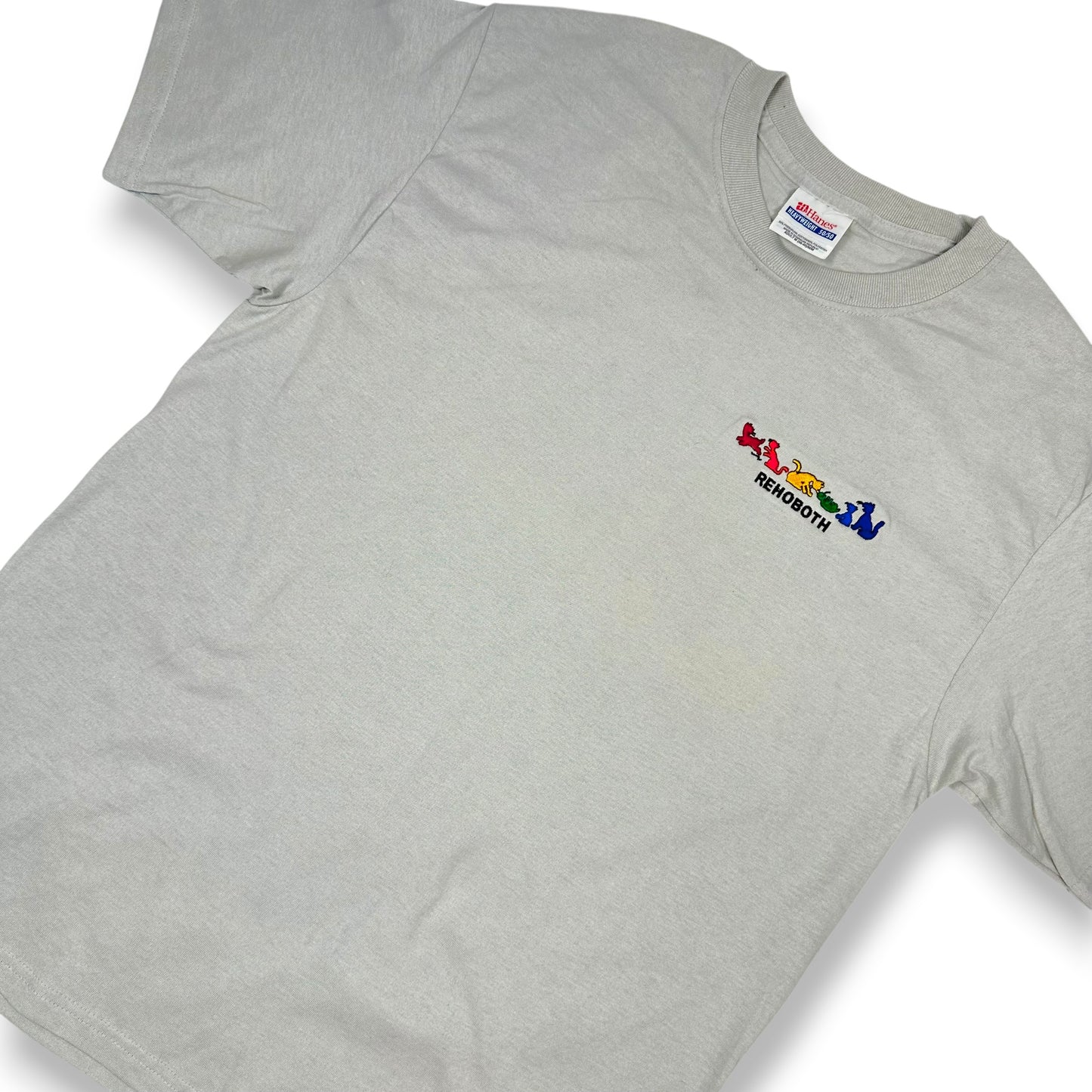 Grey Rainbow Animals Tee