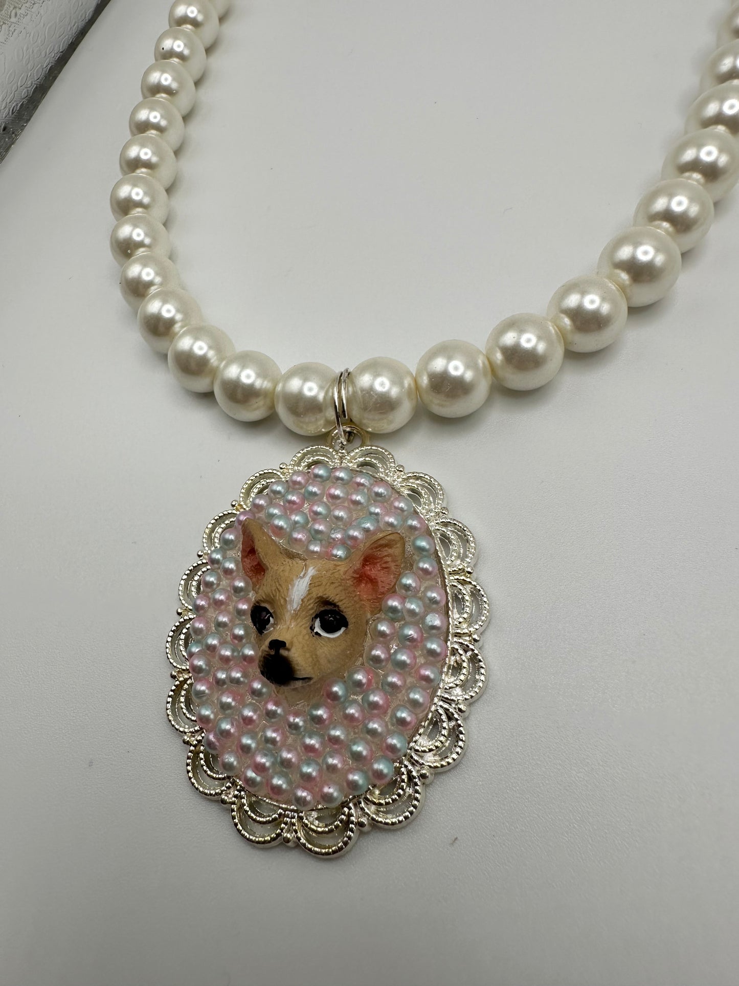 Cherished Chihuahua Pearl Necklace
