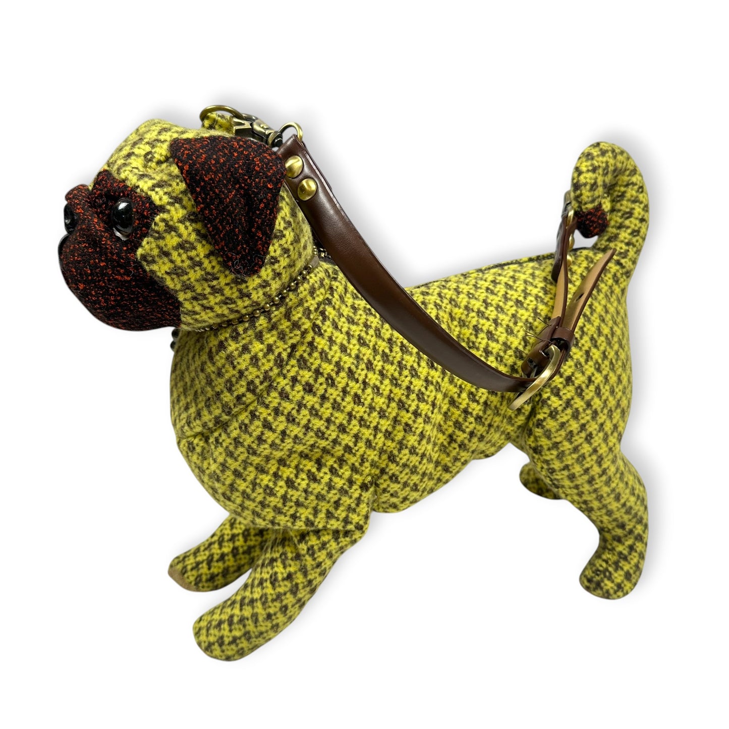 Vintage Fuzzy Nation Pug Purse