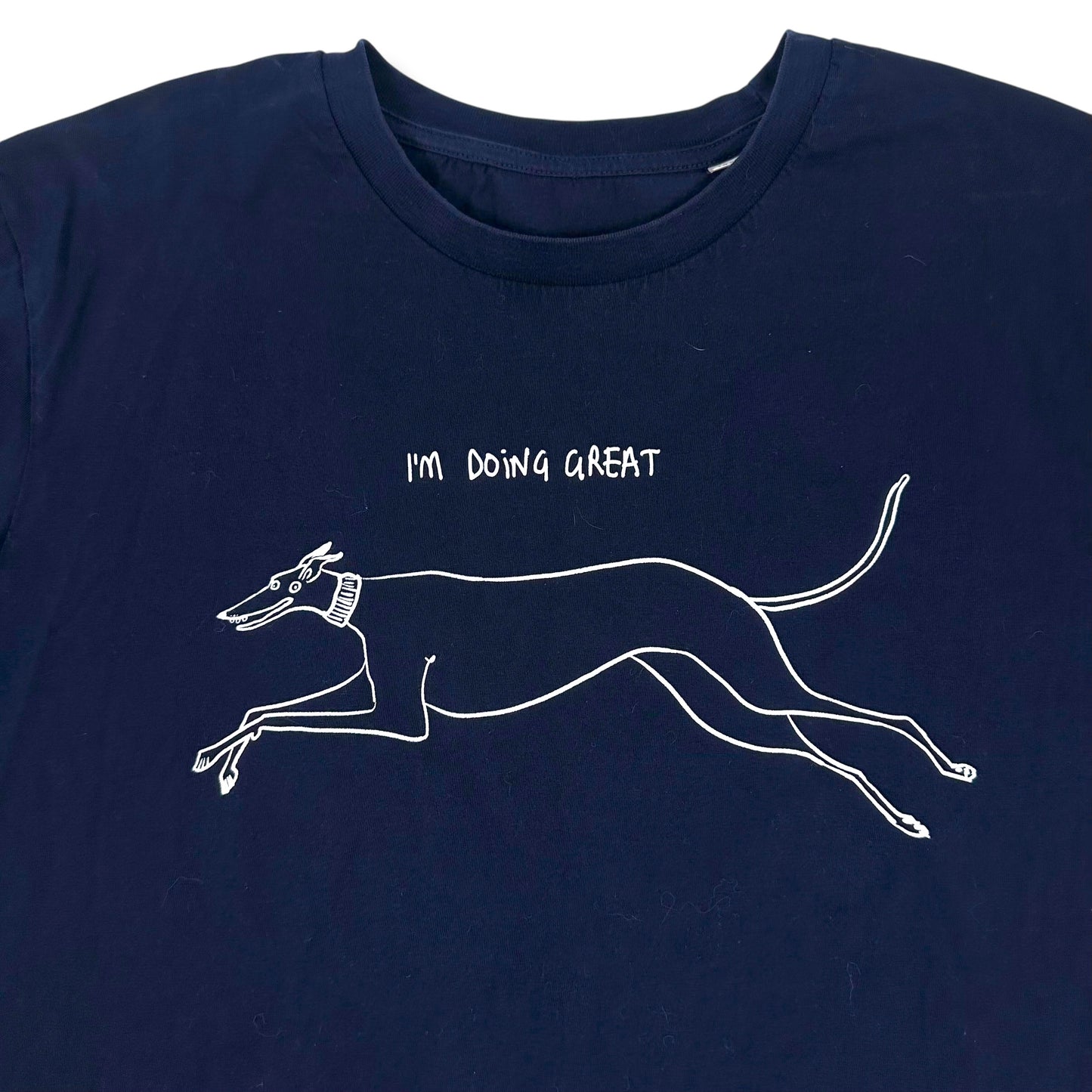 The Great Greyhound Navy Tee