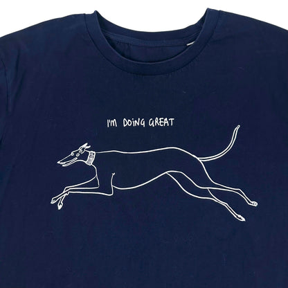 The Great Greyhound Navy Tee