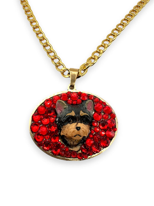 Red Hot Yorkie Necklace