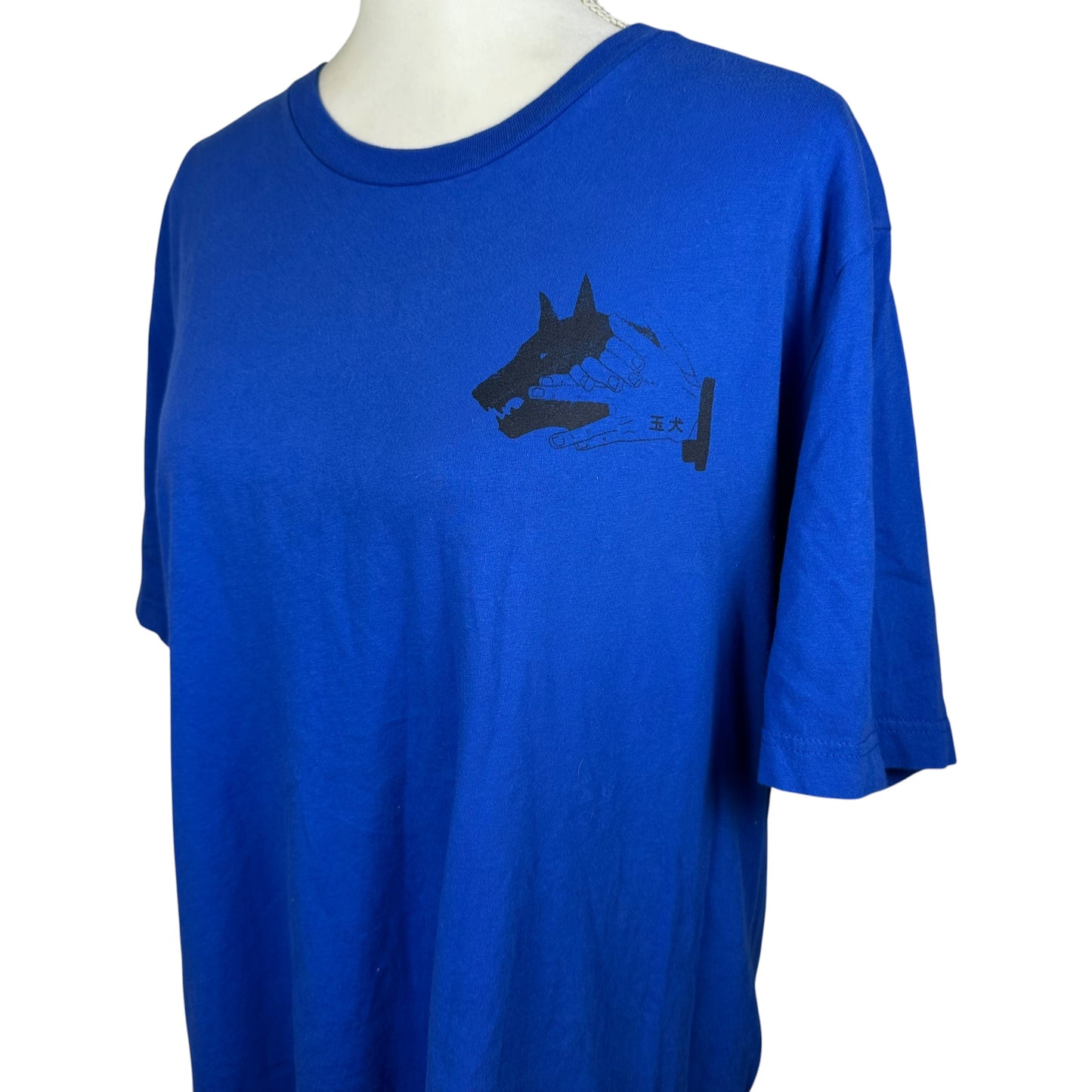 Vintage Japanese Doberman Blue Tee
