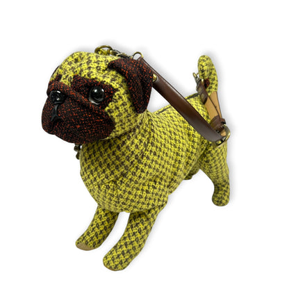 Vintage Fuzzy Nation Pug Purse