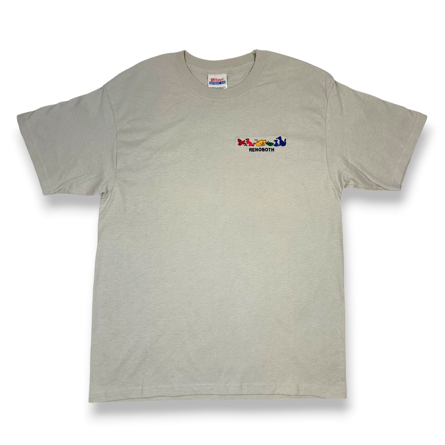 Grey Rainbow Animals Tee