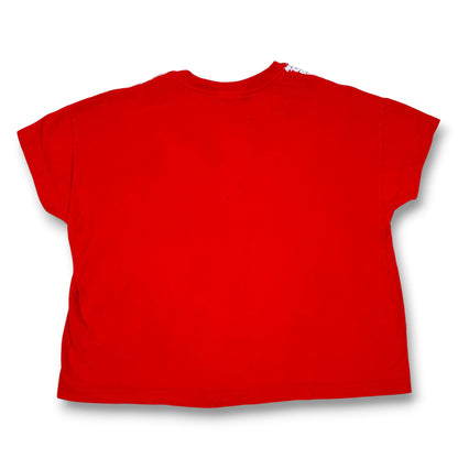Vintage Crazy but Fabulous Cat Lady Red Tee with Lace Collar