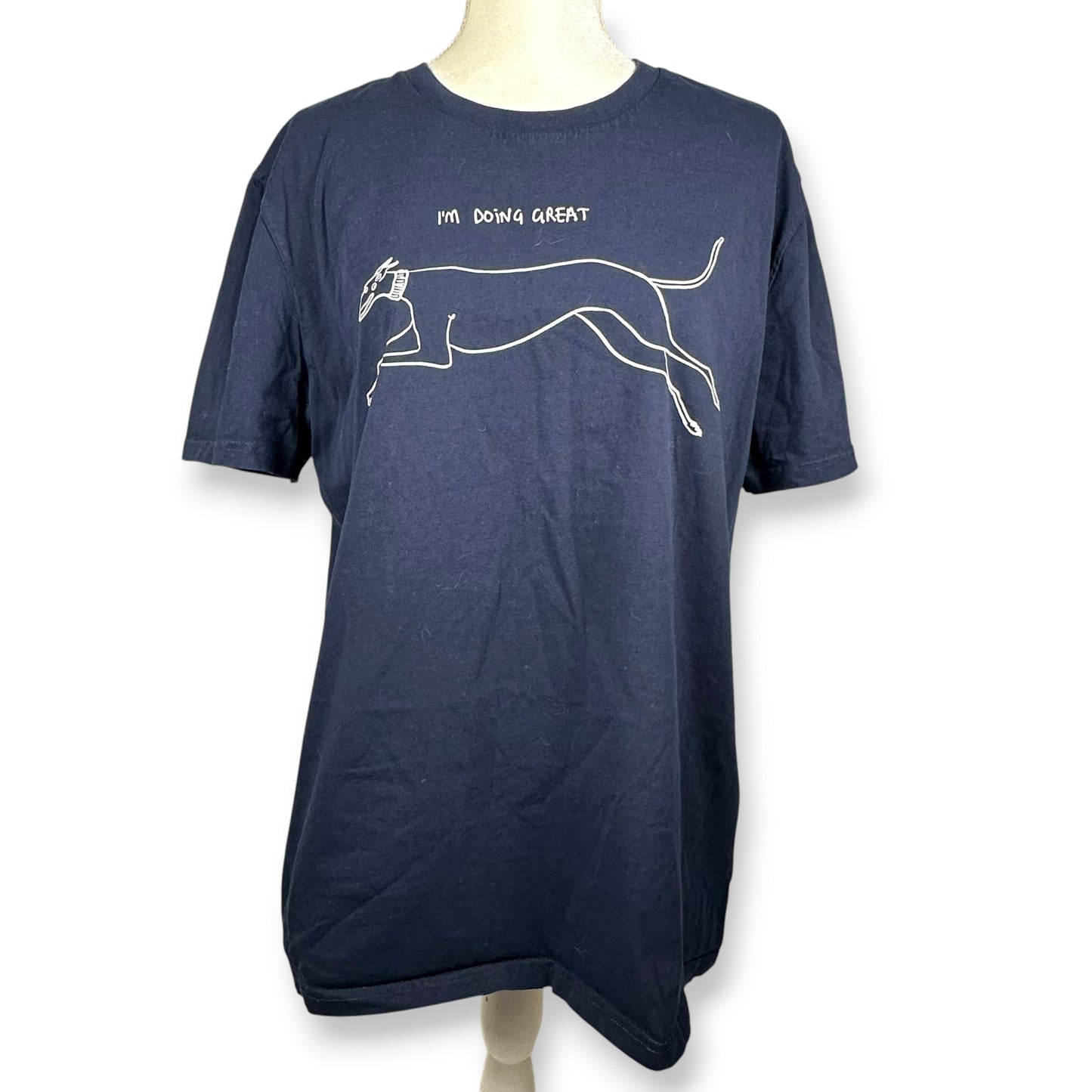 The Great Greyhound Navy Tee