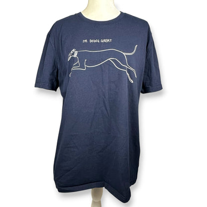 The Great Greyhound Navy Tee
