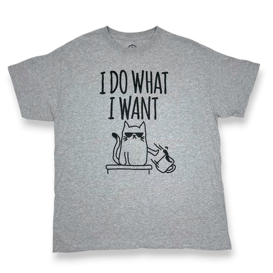 I Do What I Want Cat Mood Tee