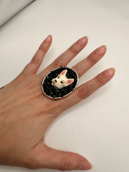 Classic Tasteful Terrier Ring