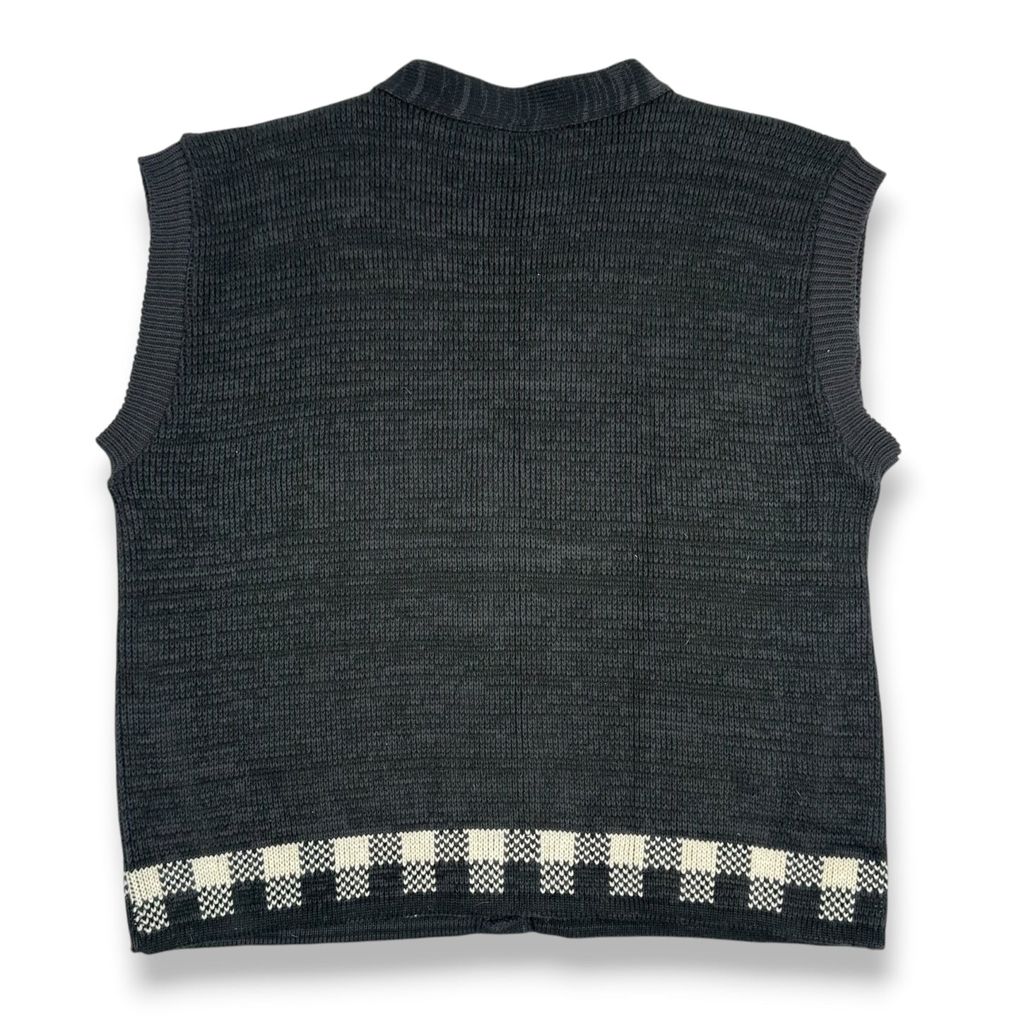 Vintage Knit Kitties in the City Sweater Vest