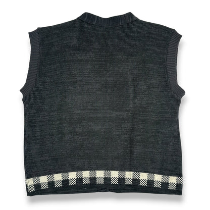 Vintage Knit Kitties in the City Sweater Vest