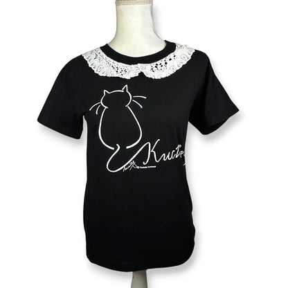 Kuching Kat Thailand Tee with White Lace Collar