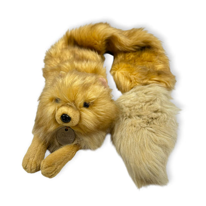 Vintage Pomeranian Scarf Faux Fur