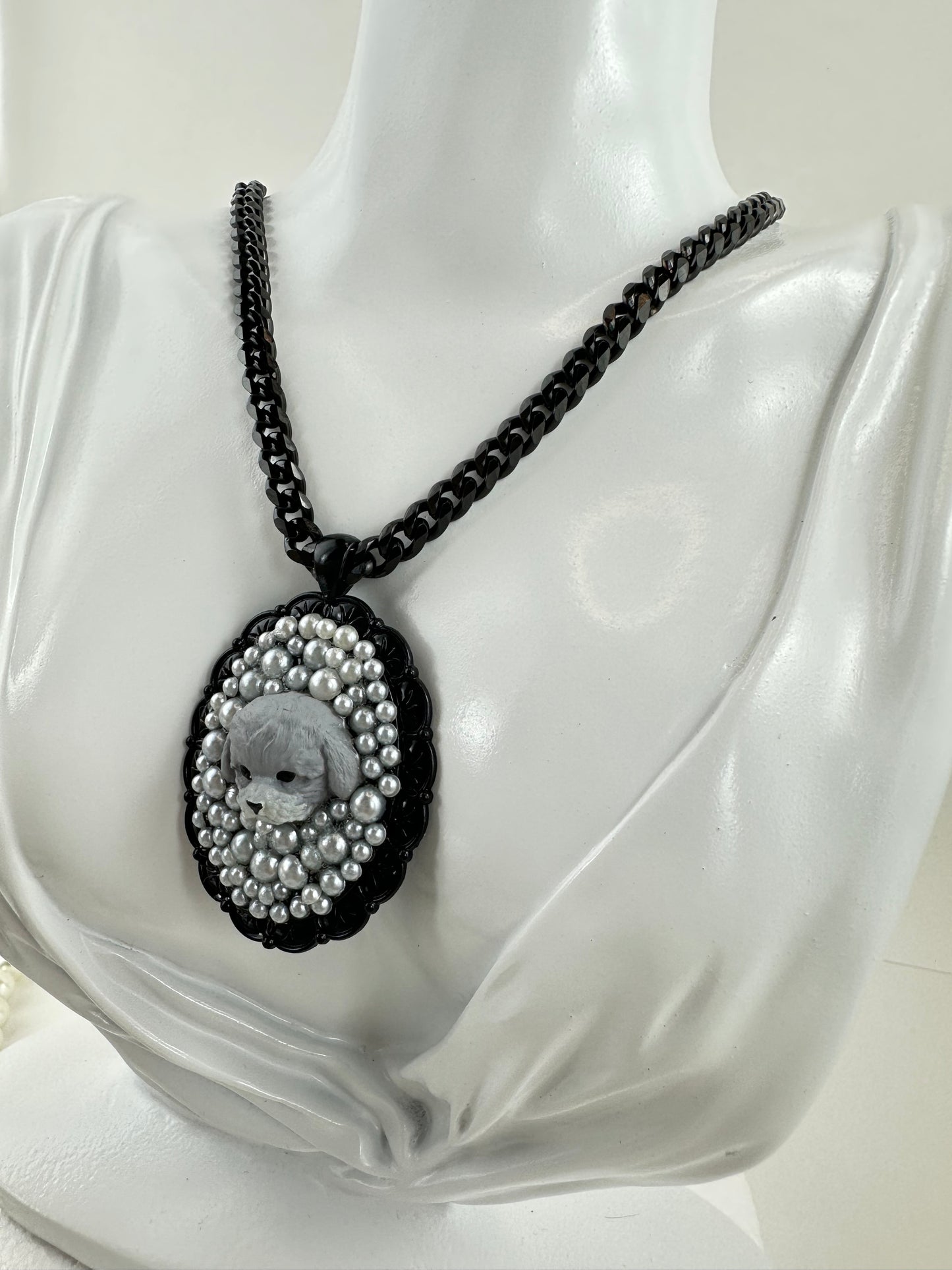 Poodles Love Pearls Necklace