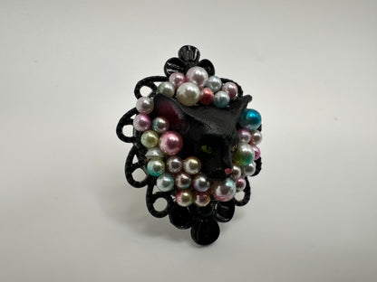 Pastel Palooza Black Cat Renaissance Ring