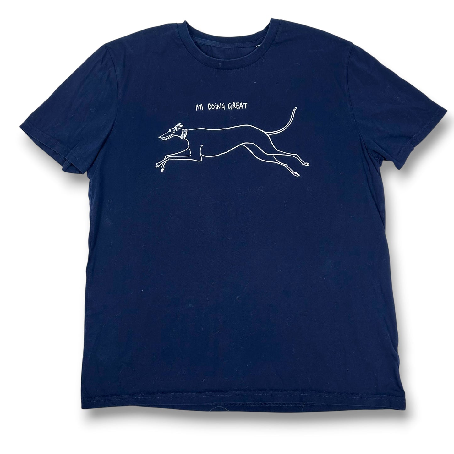 The Great Greyhound Navy Tee