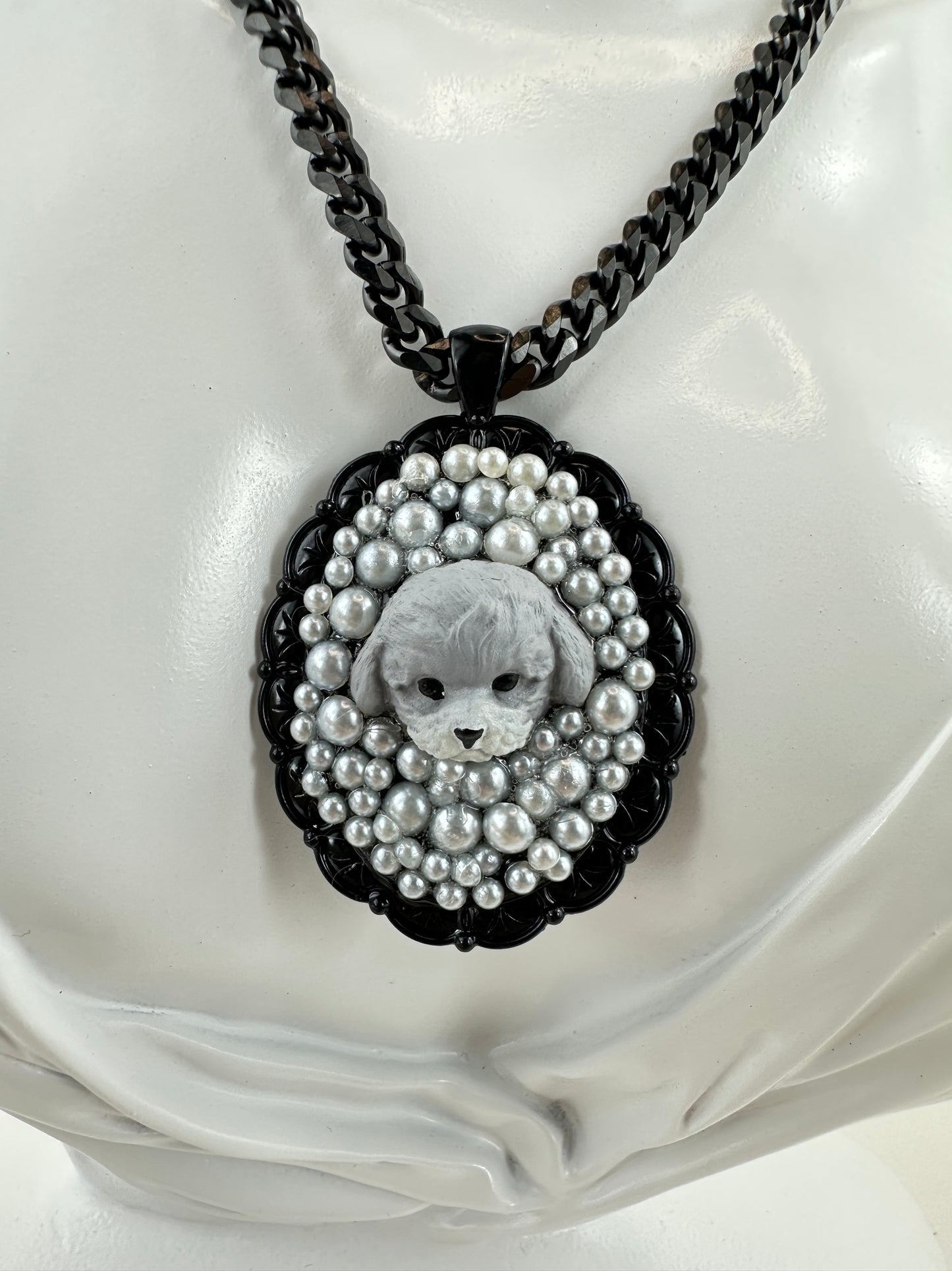 Poodles Love Pearls Necklace