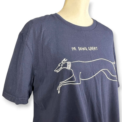 The Great Greyhound Navy Tee