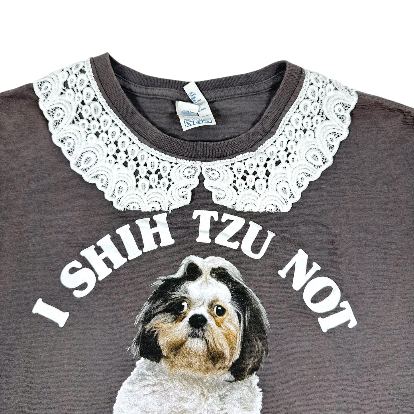 I Shih Tzu Not Tee with Lace Collar